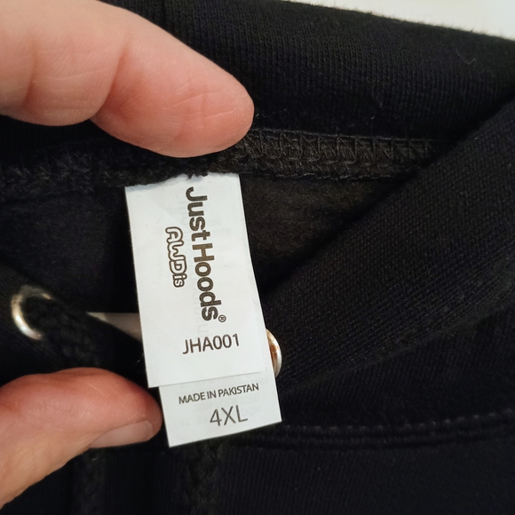 Black Men's Hoodie - Picture 3 of 4